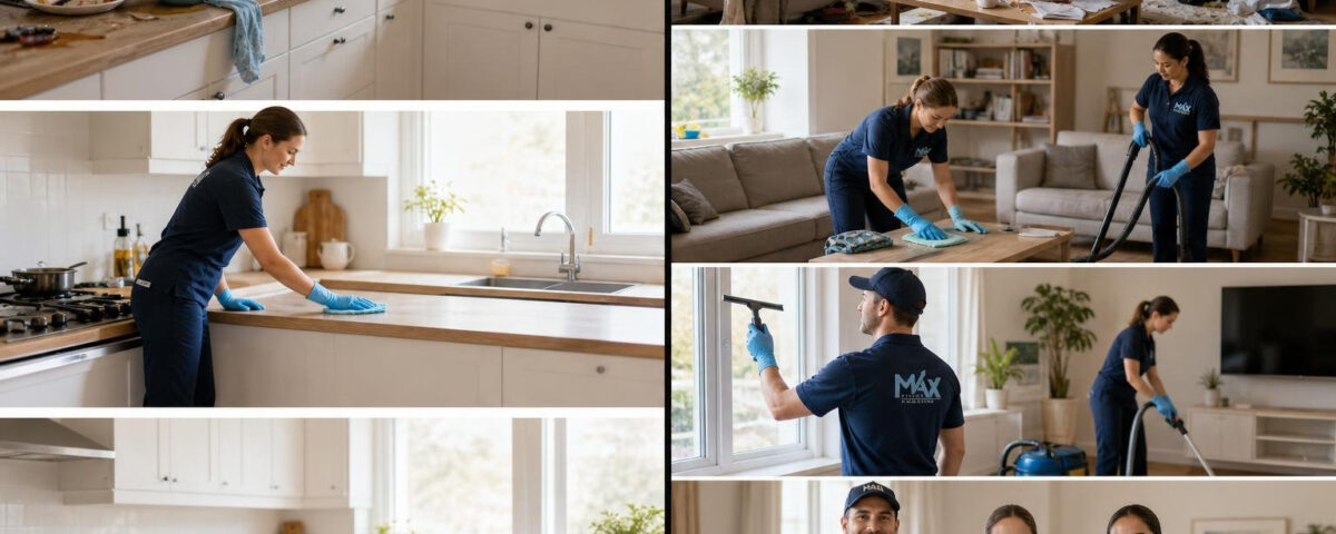 Comparison of 15-second and 30-second cleaning service TV commercial storyboards